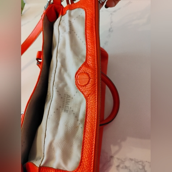 Aimee Kestenberg Leather Satchel - Orange - Picture 12 of 16